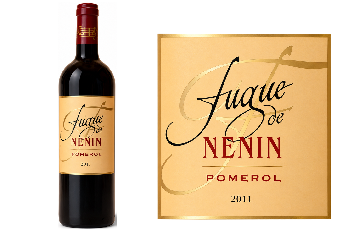 Fugue de Nénin 2011 · bouteille et étiquette