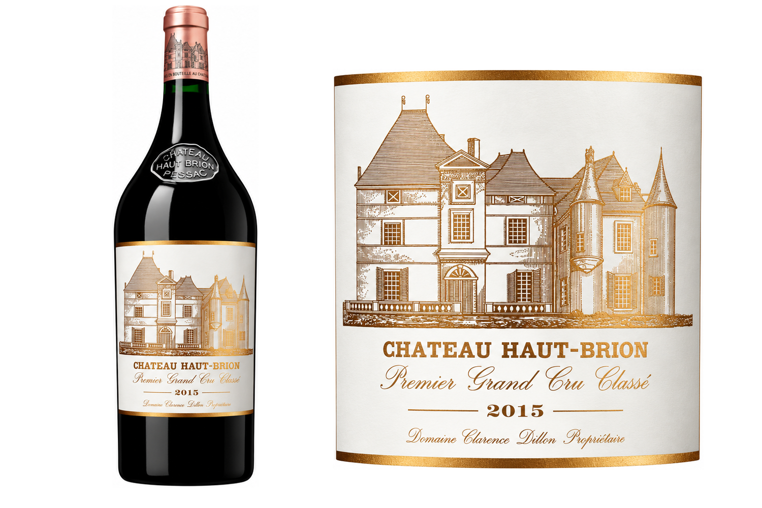 Château Haut-Brion 2015 – Magnum (150 cl) · bouteille et étiquette