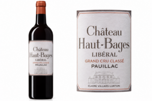 Bouteille et étiquette de Haut bages libéral, Pauillac