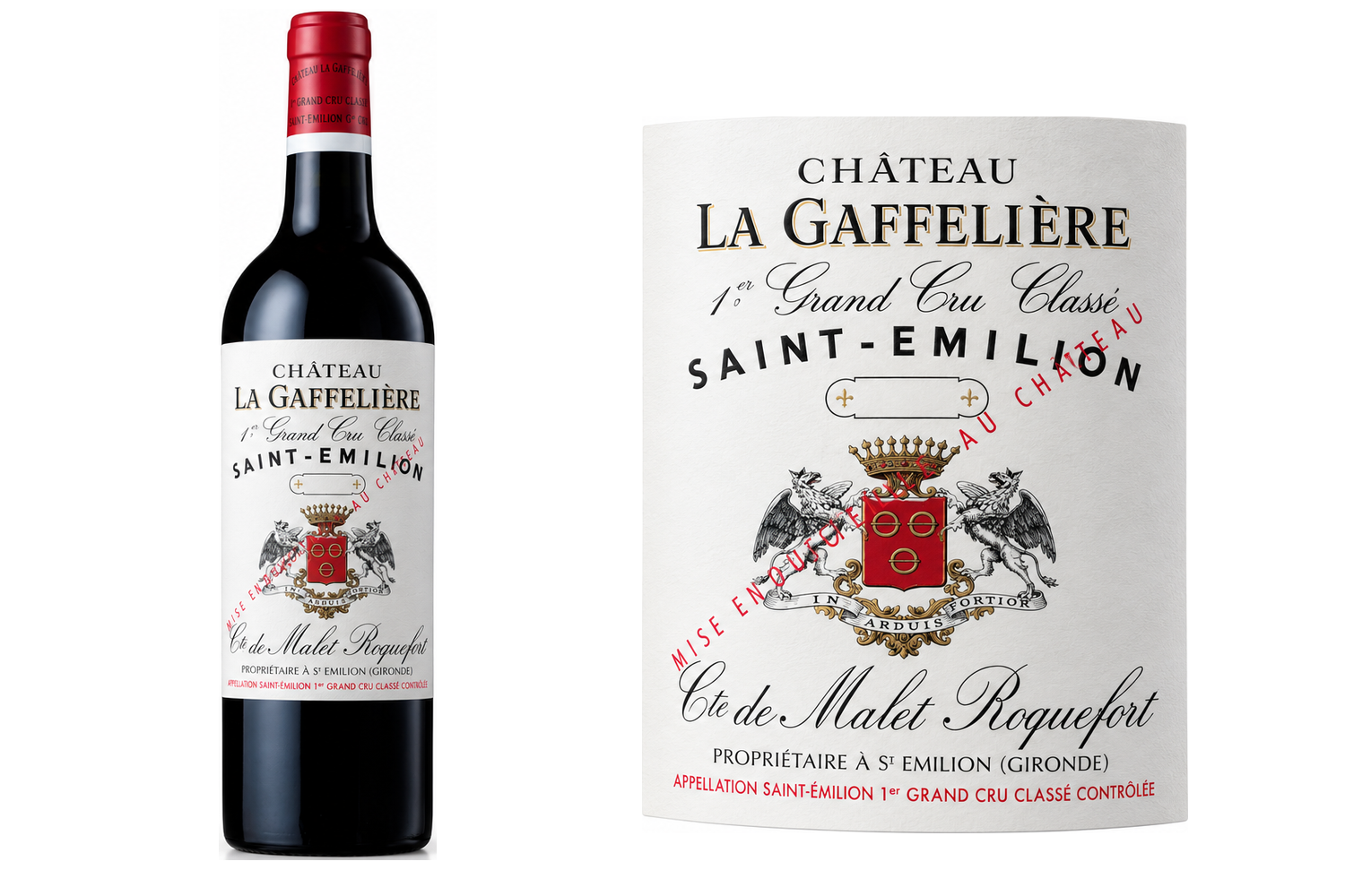 Château La Gaffelière 2021 · bouteille et étiquette