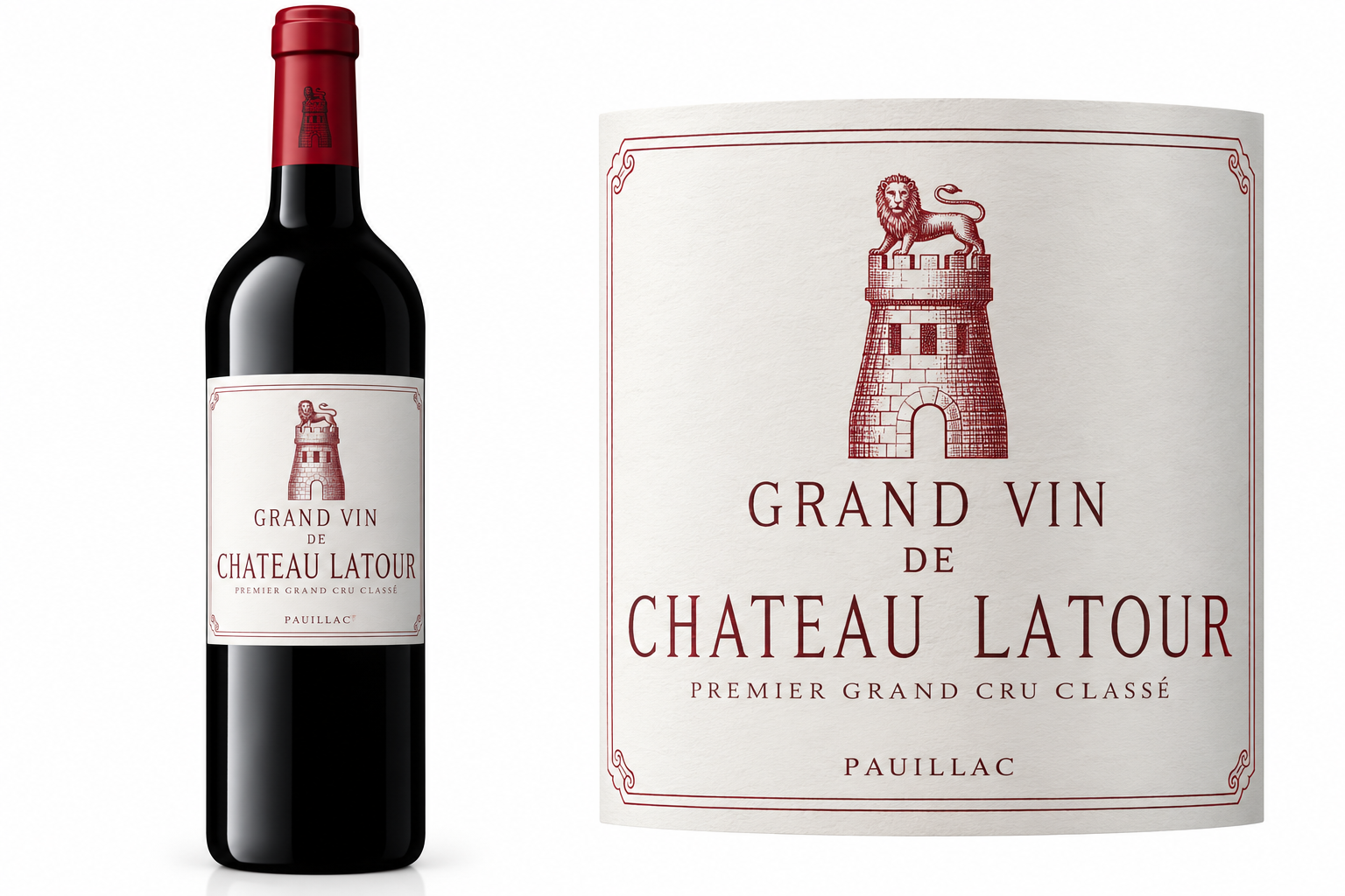 Château Latour 2015 · bouteille et étiquette