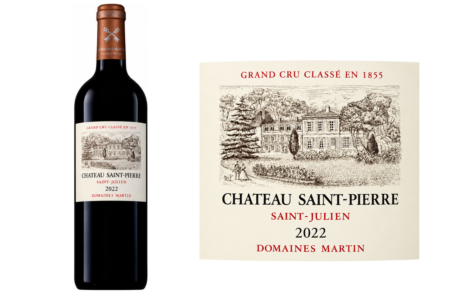 Château Saint-Pierre 2022 · bouteille et étiquette