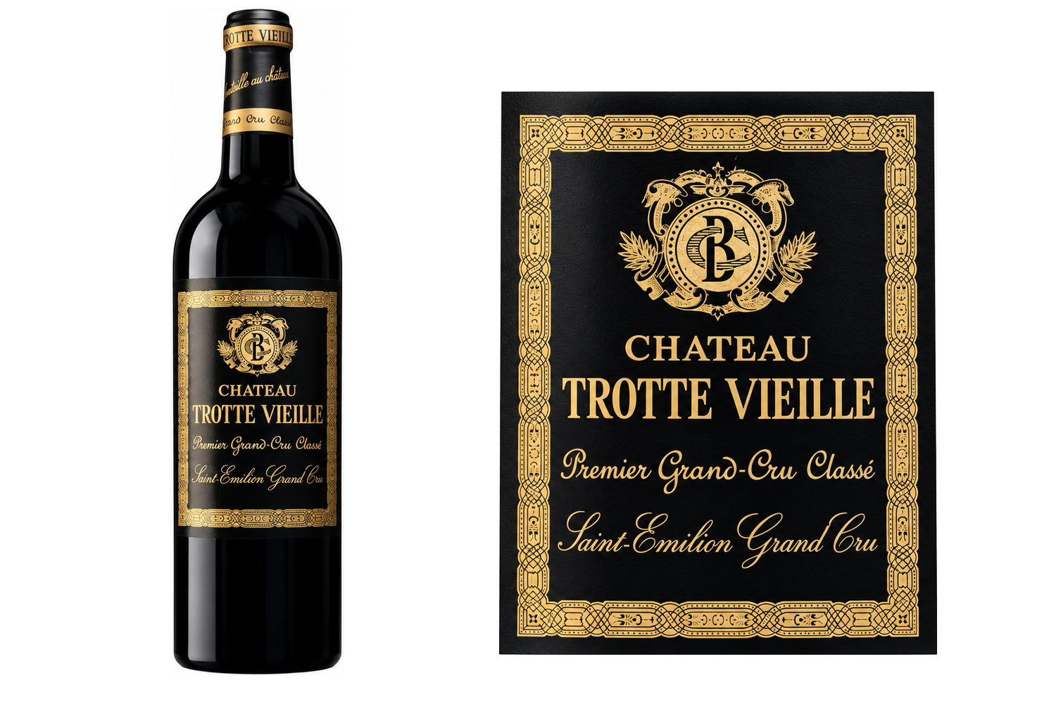 Château Trotte Vieille 2022 · bouteille et étiquette
