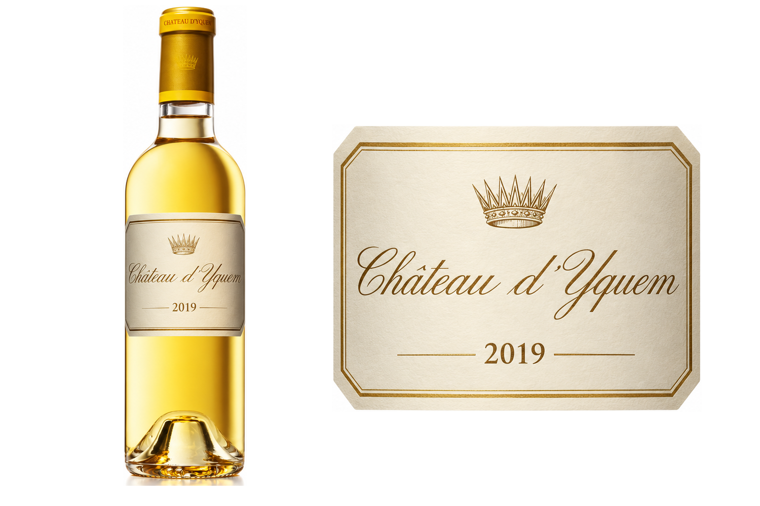 Château d’Yquem 2019 – Demi-bouteille · bouteille et étiquette
